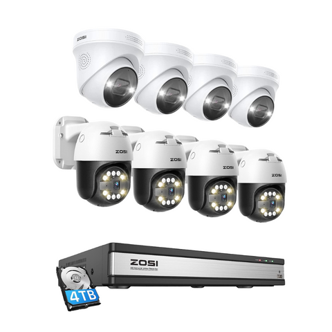 C296 / C225 4K 16 Channel PoE Security System + 4TB Hard Drive