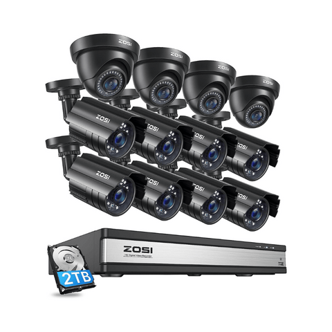 [DIY Bundle]16 Channel CCTV System + Up to 16 Dome/Bulle Cameras + 2TB/4TB