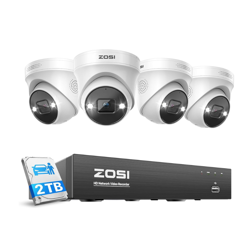 4K Security Camera System 8 Channel PoE NVR C225 - Zosi