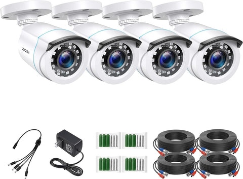 C106 2pack/4pack 1080P Analog Security Cameras + 60ft BNC (ZG1062B)