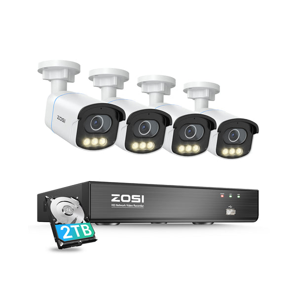 C186 4K PoE Security Camera System + 2TB HDD