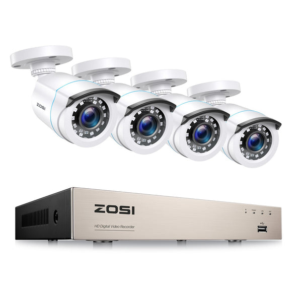 C106 1080P 8 Channel Wired DVR System + Optional 2TB Drive Zosi