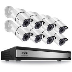 C261 1080P 16 Channel Security System + Up to 16 Cameras + 2TB/4TB Hard Drive Zosi