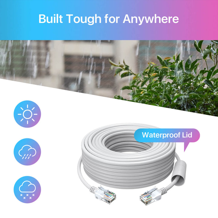 60ft/100ft Cat5e Ethernet Network Cable Zosi