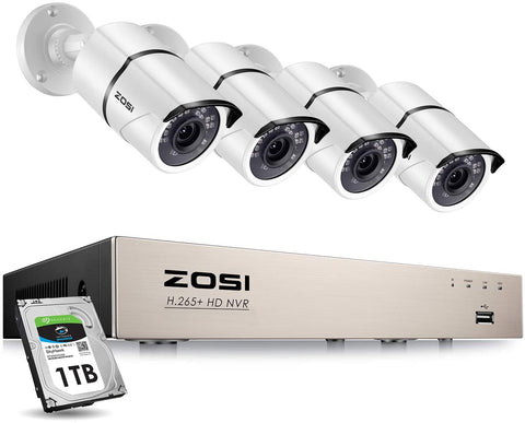 C261 5MP PoE System + 120ft Night Vision + 1TB HDD