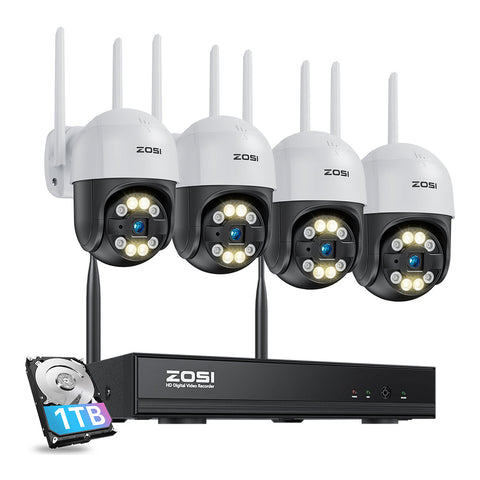 C289 3MP Pan-Tilt Security Camera System + 1TB/2TB Hard Drive